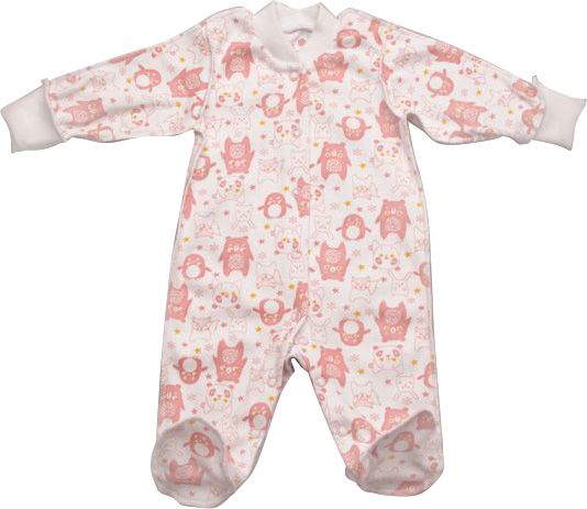 Чоловічок Модний Карапуз 301-00048-1 р.56 білий із принтом 