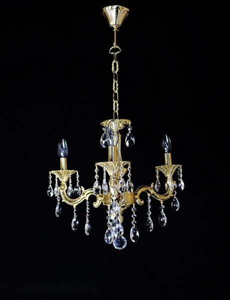 Люстра подвесная Crystal Life 3x40 Вт E14 золото LM901/3-K14GO 