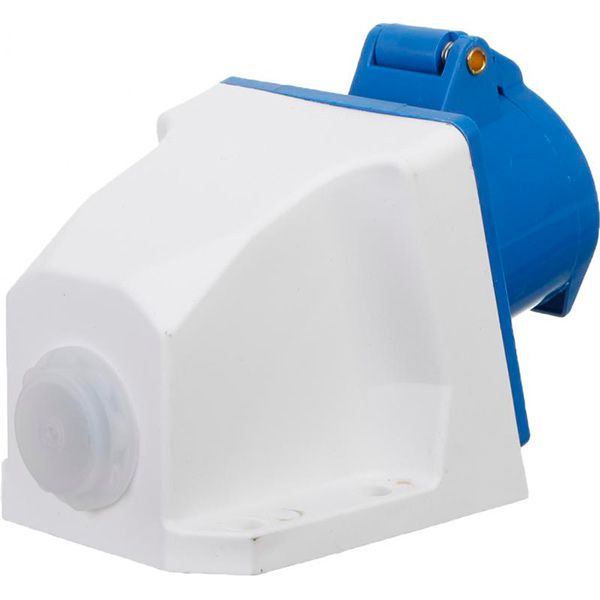 Розетка силовая стационарная с заземлением UP! (Underprice) 2p+PE (113) 220В 16А IP44 серый