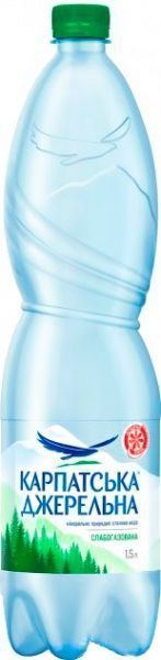 Вода Карпатська джерельна 1,5 л слабогазована (4820051240103)