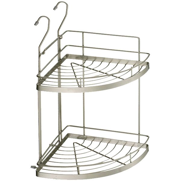 Полка угловая двухъярусная Lemax матовый никель