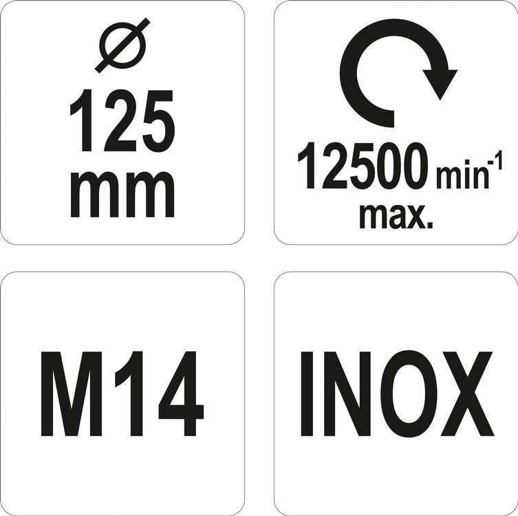 Щетка дисковая 125 мм YATO YT-47612