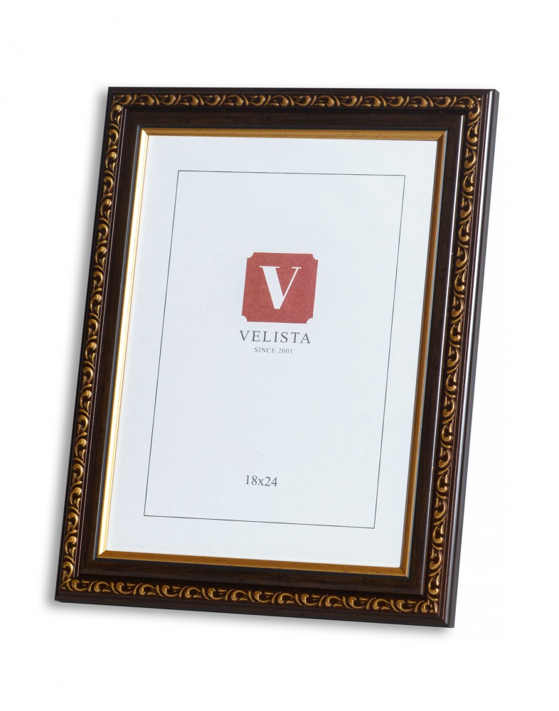 Рамка для фото Velista 30M-1198Nv 18х24 см коричневий із золотистим