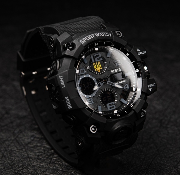 Часы тактические Peremoga. (Гравировка Героям Слава и Трезубец) BESTA (1449)