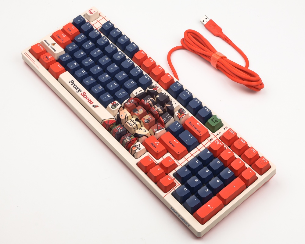 Клавіатура ігрова BLOODY (AT98 (Proxy Boom)) Alpha Optical Switch red/blue