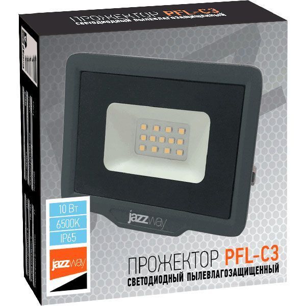 Прожектор Jazzway PFL-C3 LED 10 Вт IP65 серый 