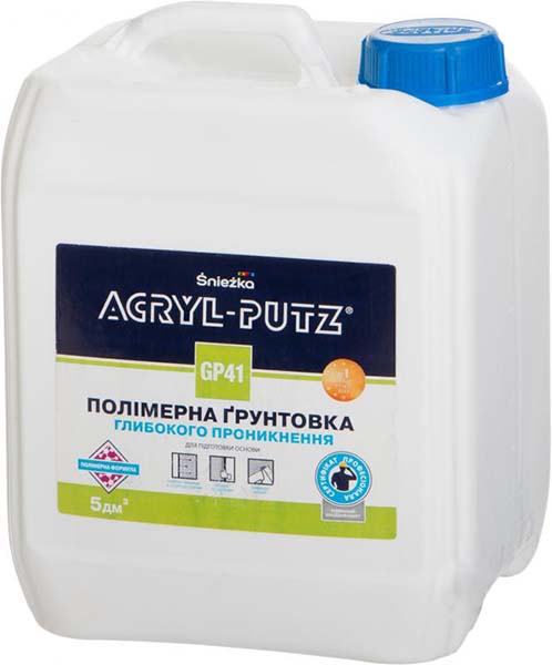 Ґрунтовка глибокопроникна Sniezka Acryl-putz GP41 5 л