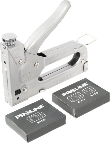 Степлер Proline универсальный 55034 + набор скоб