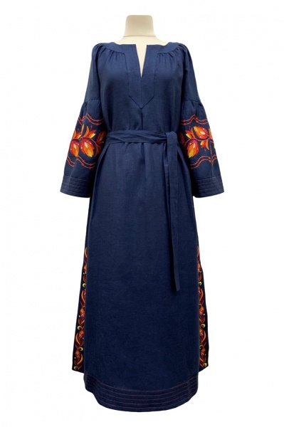 Сукня Галерея льону Романс темно-синій р. 52 0130/52/1367 