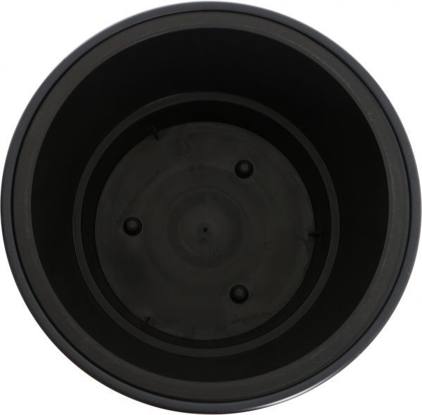 Горшок пластиковый Prosperplast Sand slim 2 в 1 круглый 22л антрацит (79619-433) 