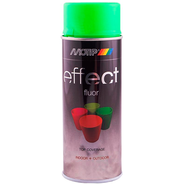 Краска аэрозольная Motip Deco Effect флуоресцентная зеленый 400 мл