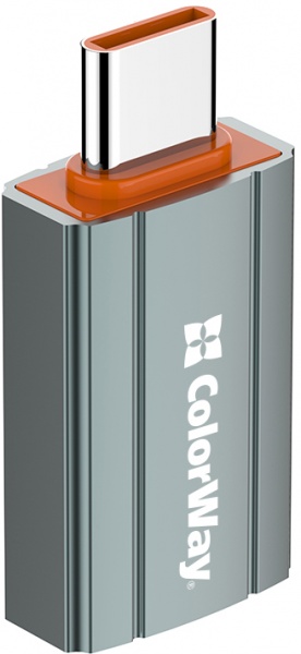 Перехідник ColorWay USB-A toType-C (CW-AD-AC) сріблястий (CW-AD-AC) 