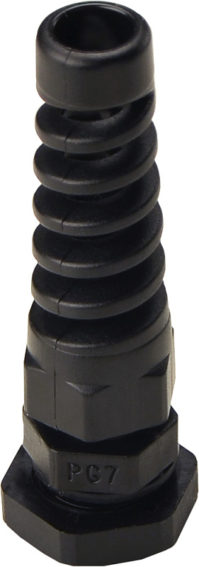 Кабельный ввод АСКО-УКРЕМ PGS 7 спиральный черный