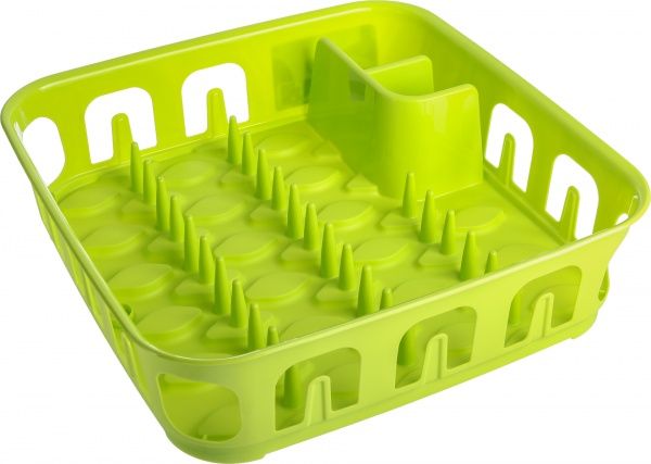 Сушарка для посуду Essentials 39x39x10,1 см зелена Curver
