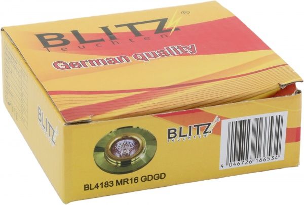 Світильник точковий Blitz MR16 G5.3 золотий BL4183 MR16 GDGD 