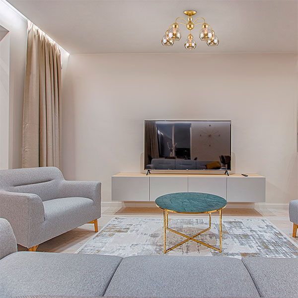 Люстра потолочная Strotskis Fabia 30148/5 5x60 Вт E14 серебристо-перламутровый 