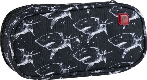 Пенал шкільний HD-258 Head чорний із малюнком