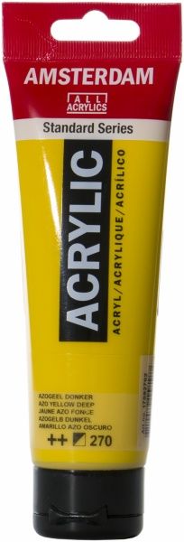 Фарба акрилова № 270 AZO жовтий темний 120 мл Amsterdam Standart Royal Talens