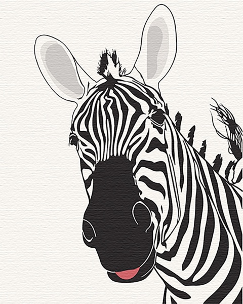 Картина за номерами Смішна зебра 11648-AC 40х50 см ArtCraft 