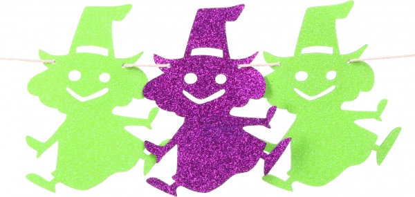 Декоративное изделие гирлянда Ведьмочка 2 м