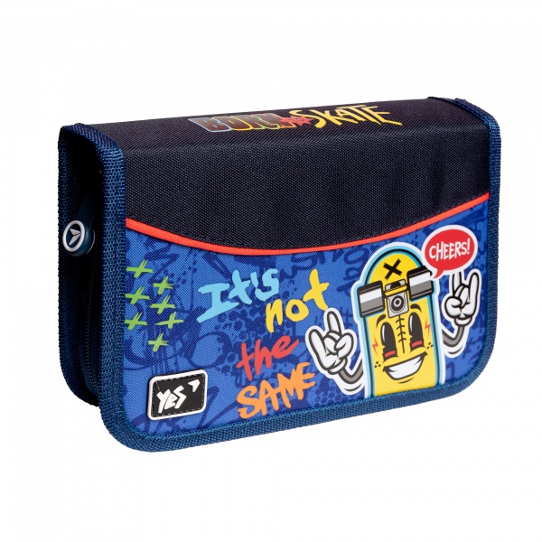 Пенал школьный HP-02 Skate YES разноцветный принт