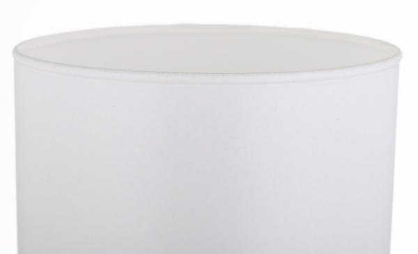 Ваза стеклянная Soft цилиндр 26,5 см белая 