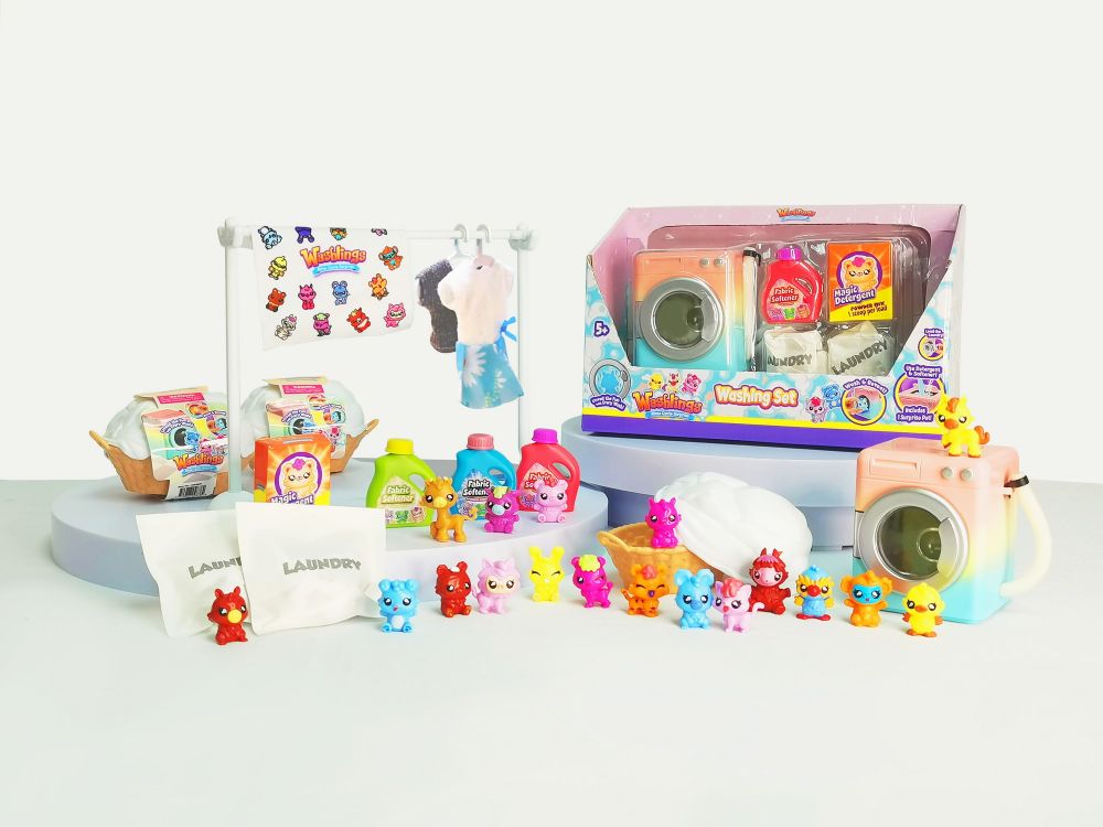 Игровой набор WASHLINGS Магическая стирка со стиральной машинкой 2409011