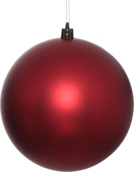 Шар пластиковый мат 12 см 890872 красный