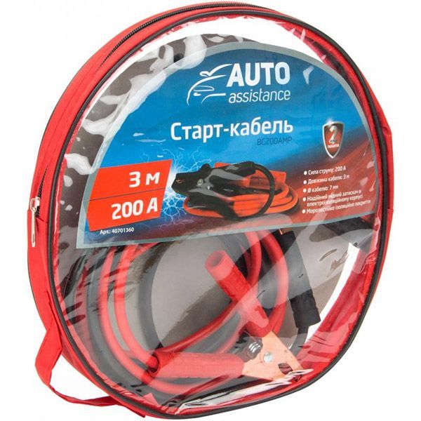 Старт-кабель AUTO ASSISTANCE BC200Amp 200 A 3 м
