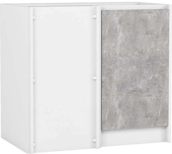 Тумба нижняя угловая МС Идея Лофт НЩУП (правый) 90/82/525 универсальная щит бетон Грейд