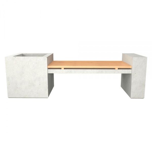 Лавка паркова Direct з накладкою concrete 2,4 м 
