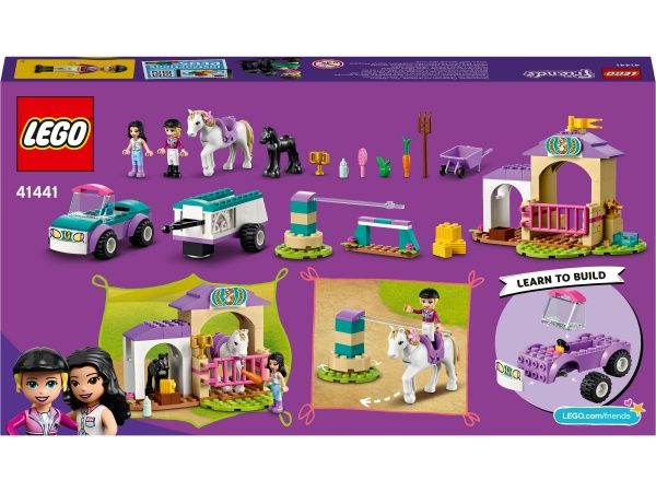 Конструктор LEGO Friends Тренировка лошади и прицеп для перевозки 41441