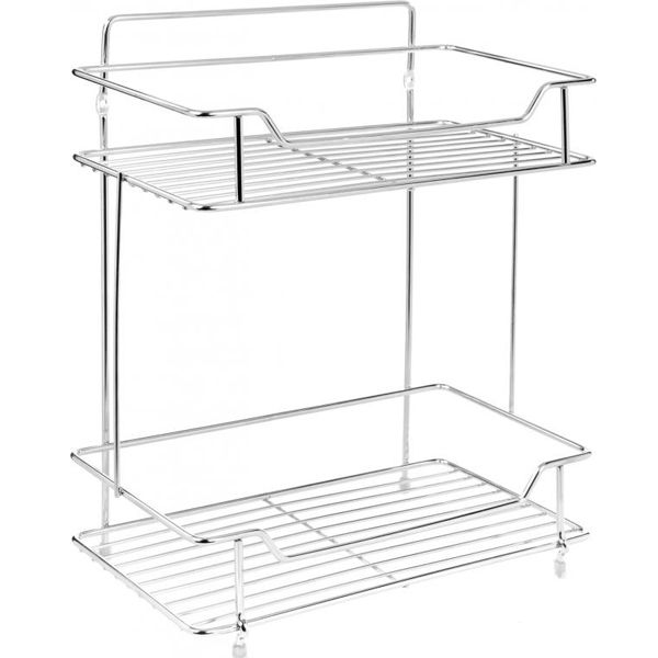 Полиця Lemax 2-х рівнева ЕВА-5001S/S для ванної кімнати 290х160х365 мм 