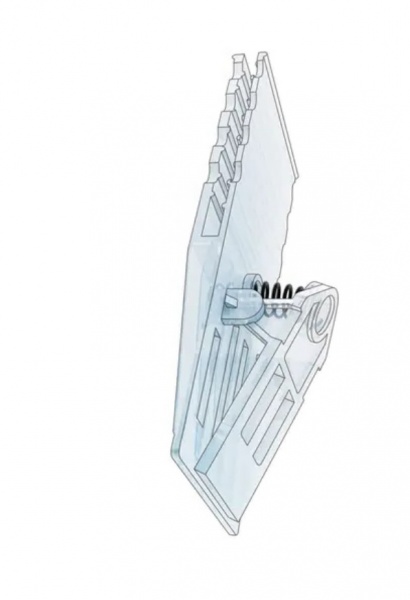 Клипса для корзины прозрачная 140x61 мм BA-CLI 155 