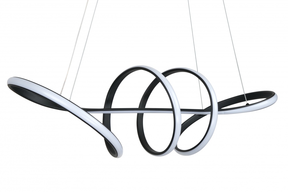 Люстра підвісна Berger 5x47 Вт LED-модуль чорний 7021-PL-47 Black