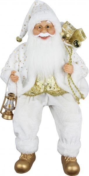 Декоративная фигура Дед Мороз сидячий SI18-72114 46 см 