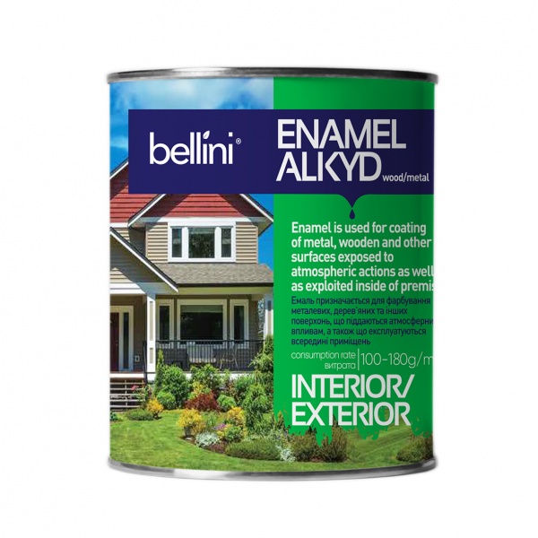 Емаль алкідна Bellini ПФ-115 жовтий глянець 2,8кг