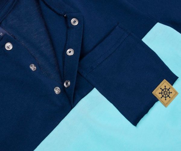 Футболка для хлопчика Smil 110552 р.134 сіро-синій 