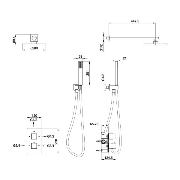 Душова система Koller Pool CTQ021