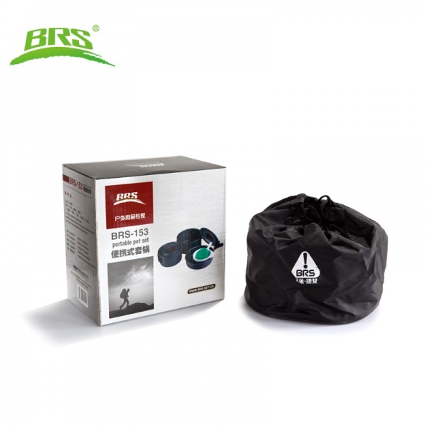 Набір туристичного посуду BRS ø200 мм 200 мм 7 л 153, каструлька, казанок, сковорода