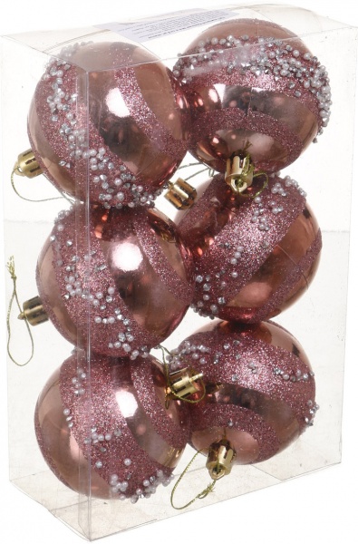 Набор елочных шаров Комплект № 9 d 60 мм 6 шт./уп.