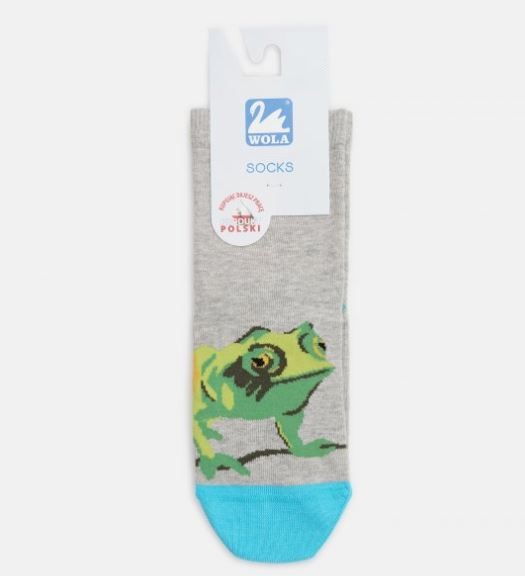 Шкарпетки для хлопчиків Wola W34.01P 309 р. 27-29 світло-сірий 