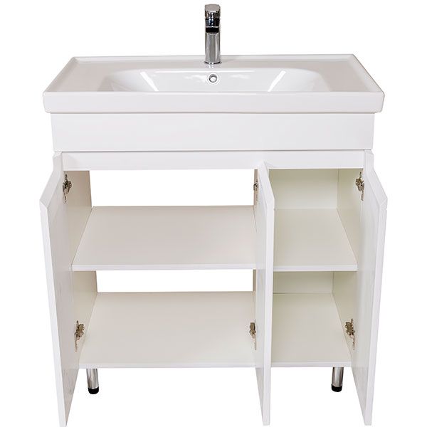 Тумба напольная Aqua Rodos Омега 80 с умывальником Frame