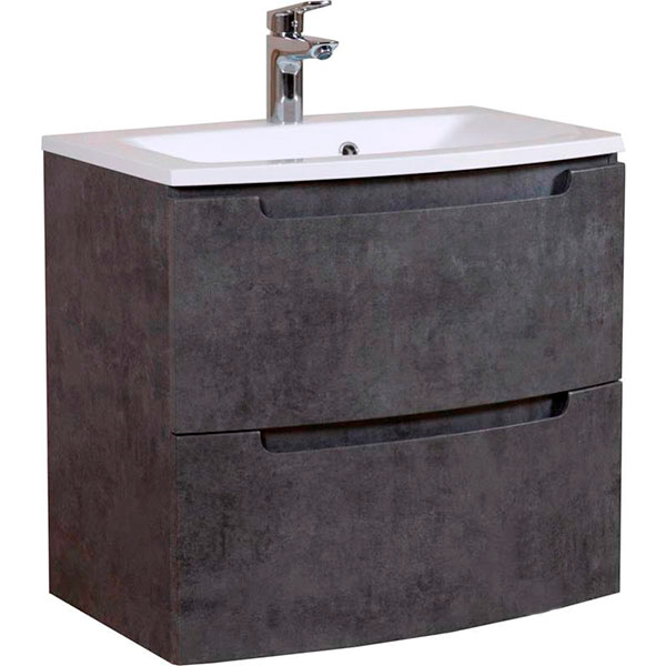 Тумба подвесная Aqua Rodos HeadWay 70 см темный мрамор