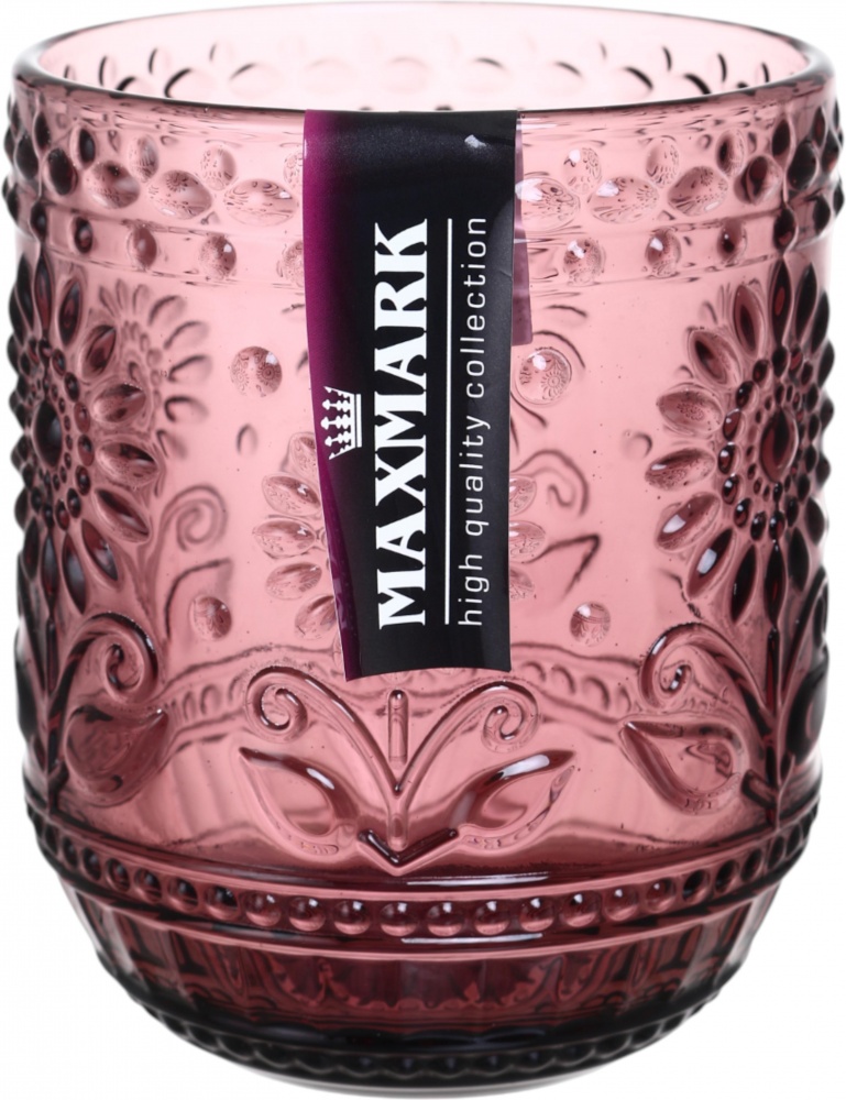 Стакан низкий Maxmark Sunflower сливовый 360 мл 1 шт.