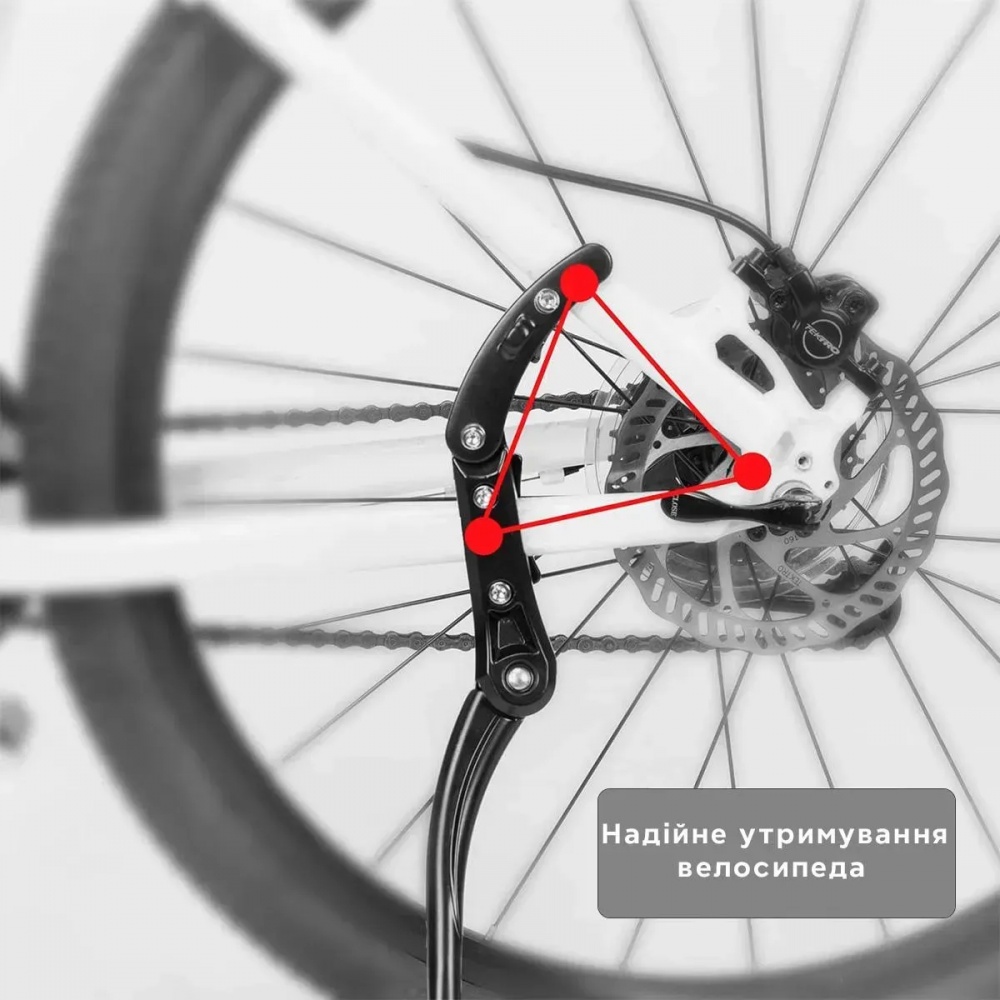 Подножка велосипедная ROCKBROS JC1005BK черный