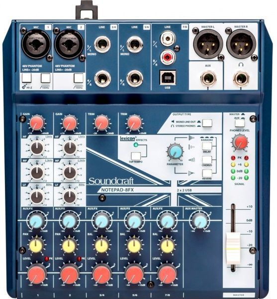 Пульт Soundcraft Микшерный NOTEPAD-8FX 5085984EU 