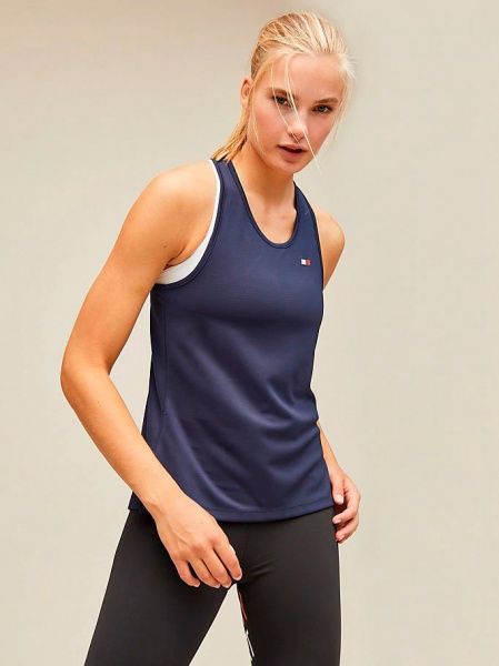 Майка Tommy Hilfiger TANK BACK LOGO S10S100341401 L темно-синій