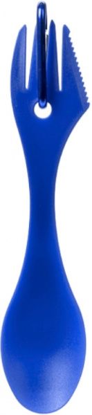 Ложка-виделка Summit Quattro Space Saving Cutlery Set з карабіном Синя