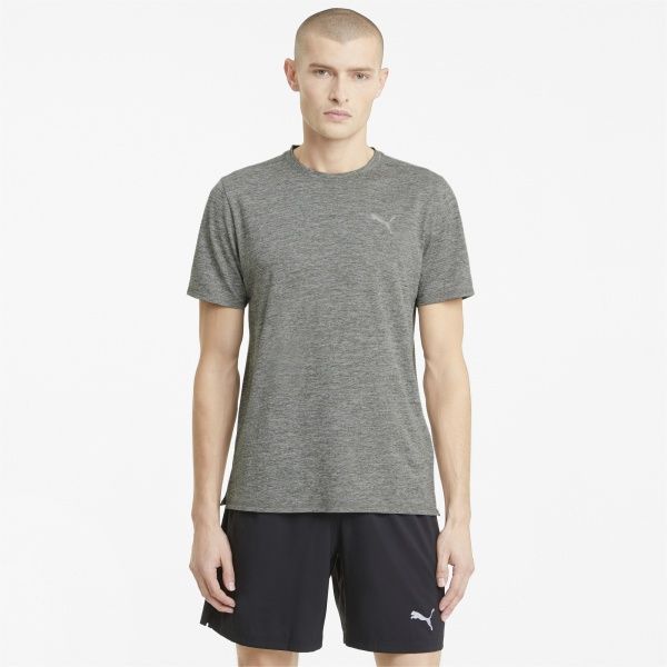 Футболка Puma RUN FAV HEATHER SS TEE 52020903 L светло-серый меланж